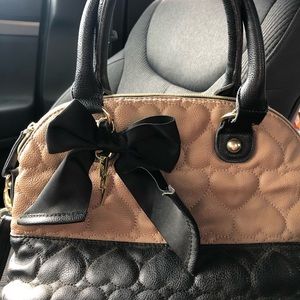 Betsy Johnson Two-Toned Handbag/Crossbody